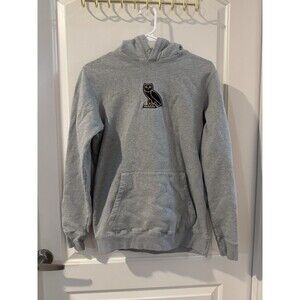 OVO October’s Very Own Gray Hoodie Owl Logo Pullover Sweatshirt Women’s XS